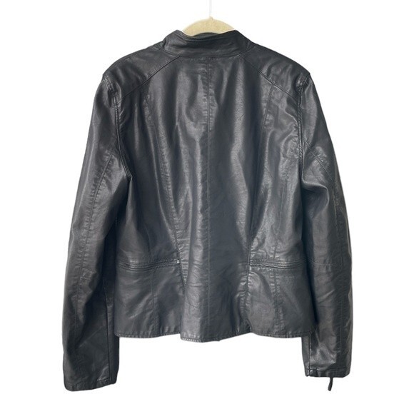 Blank NYC Faux Leather Black Jacket Size L - Picture 3 of 7
